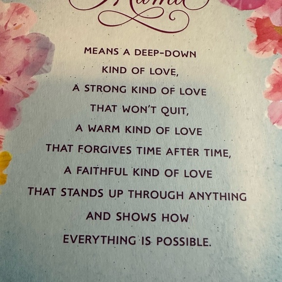 🧡10/$10 Floral Mama Plaque with Inspirational Quote - Picture 2 of 5